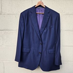 Jack Victor 1913 x Loro Piana Wool 2-Button Blazer Navy Men ● 46R
